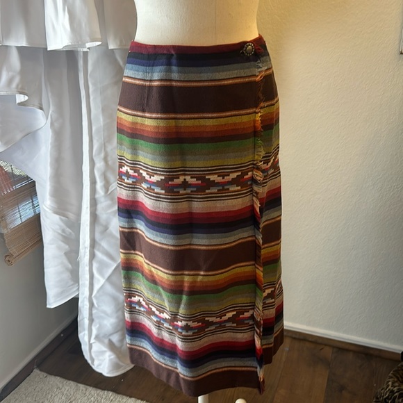 Vintage western wrap skirt - Picture 1 of 4